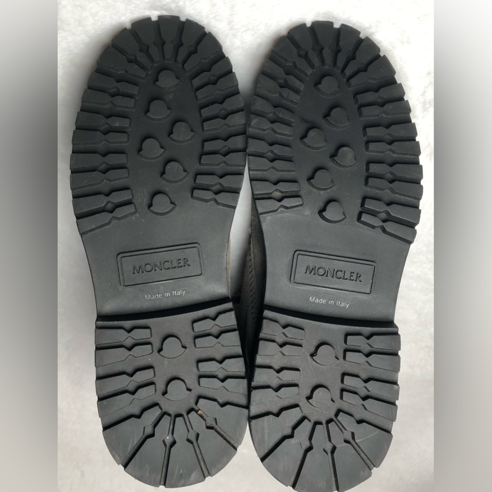 Moncler Authentic Gray Suede Patty Military Ankle Boots,Size-38 - Picture 3 of 16